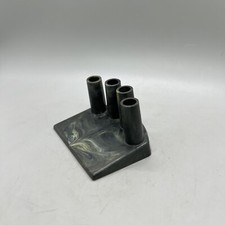 Plastic Desk Top Caddy Organizer Pen Pencil Holder Marble 3x2.5”