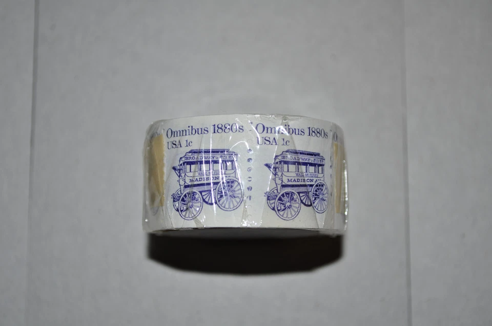  UNOPENED Full Coil of 500 1c Scott #1897 Omnibus, 1st Transportation Series - Image 2 of 4