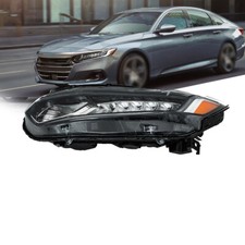 Headlight Assembly For Honda Accord 2018-2021 Headlamps Left/Driver Side Halogen