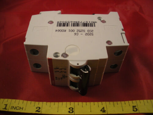 ABB S202 C6 Circuit Breaker 2CD S252 001 R0064 2 Pole S 202 C6 400v New - Picture 1 of 4