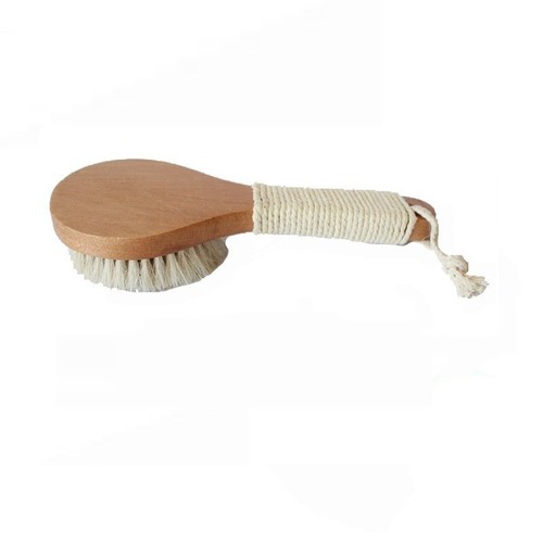 Engrave logo-Horse hair bath brush shower brush body brush dry brush 20cm - Picture 7 of 8
