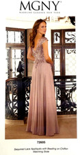 Size 8, Formal Breaded Dress, Mother Of The Bride Dress, MGNY, Worn only once
