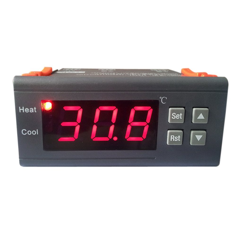 Termostato Digitale LCD Regolatore Temperatura Umidità + Sonda 50/110°C,220V 10A
