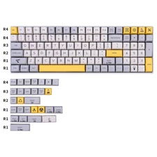 Heavy Industry Theme Keycap MDA Profile PBT Set 128 Key Dye-sub for Cherry MX