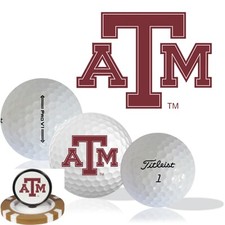 NCAA Texas A M Aggies   Golf Balls 12 pack   Titleist ProV1   Refinished