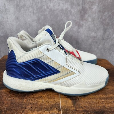 Adidas TMAC Millenium 2 Basketball Shoes Mens 11.5 Blue Red Sneakers EH2176*