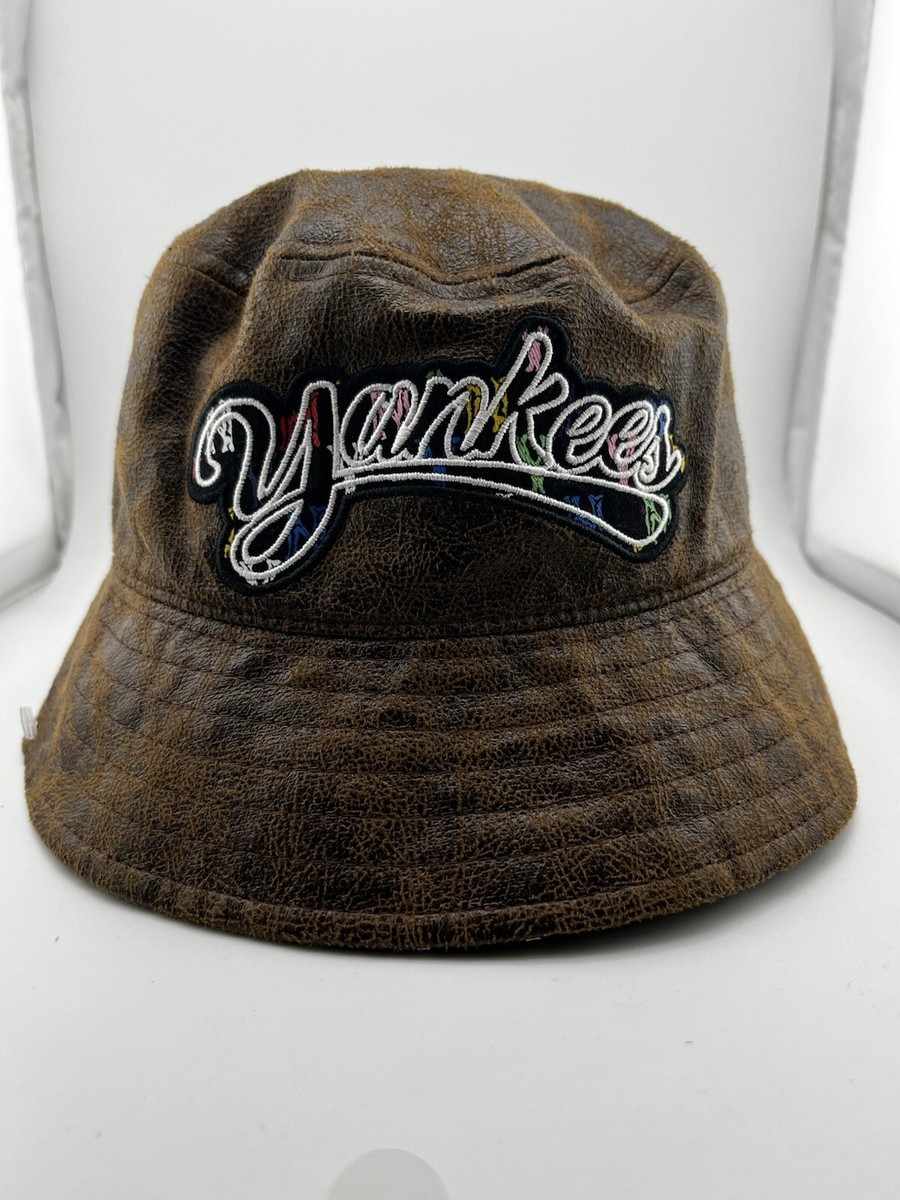 キャップ MLB Korea Basic One Point Washing Bucket Hat NY Charcoal Gre Bucket Hat - MLB KOREA