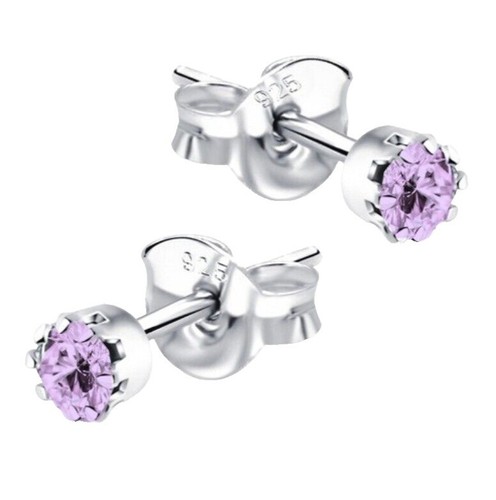 【出回り少】 RILY Original HeartEarring Silver Vintage Marked JZ 925 Sterling Silver Heart Rhinestone Earrings