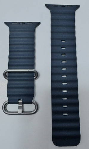 Authentic Apple Ocean Band for Apple Watch Ultra/Ultra 2 One Size (49mm) Blue