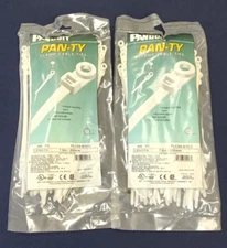 2 Packs Panduit 7.9" Pan-Ty Locking Clamp Cable Tie PLC2S-S10-C 200pcs Total