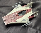 Vintage 1997 Hasbro Star Wars Red A-Wing Fighter Power of the Force Incomplete