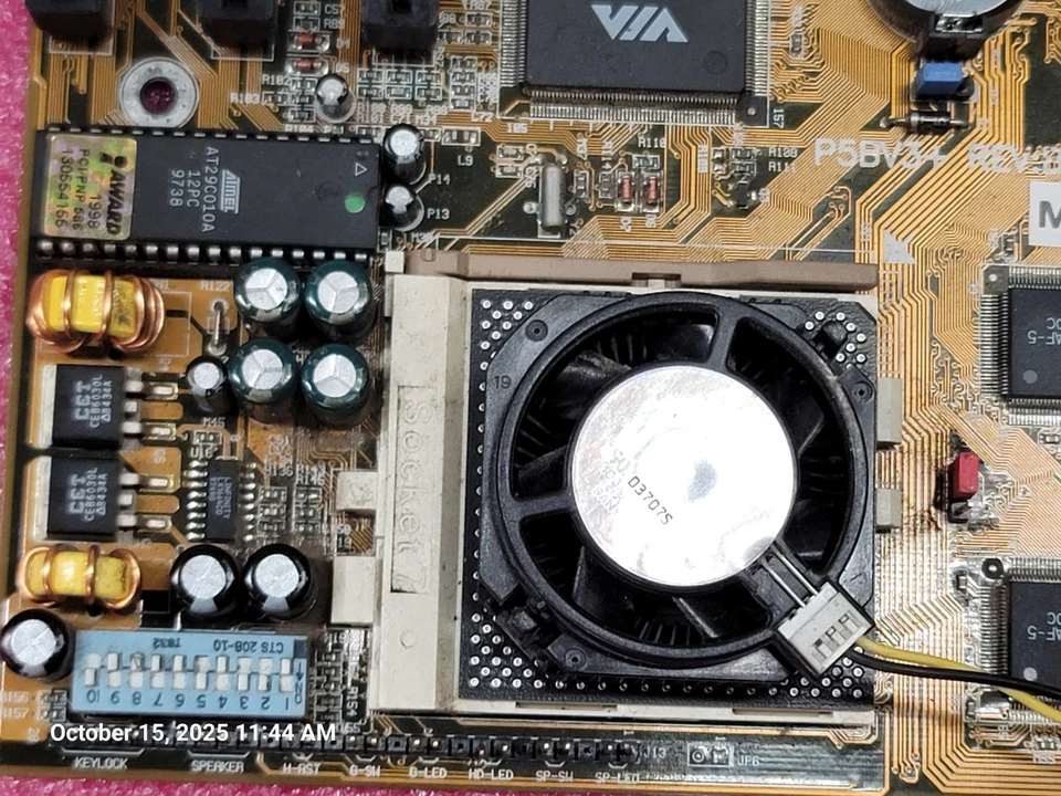 Placa madre vía MVF3, CPU Pentium 200 MHz, 32 MB RAM AGP ISA retro juegos #ME8E Foto 2 de 4