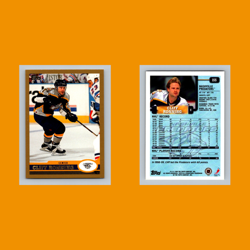 Cliff Ronning #155 1999 Topps Nashville Predators Hockeykarte NHL NM - Bild 3 von 3
