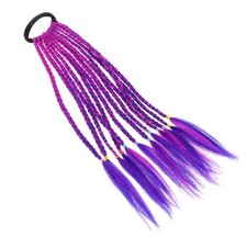  Capelli Intrecciati Viola Per Trecce Bambini Extension Clip Decorazione