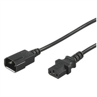 Netzkabel Stromkabel KaltgeräTe-VerläNgerung 2M Schwarz