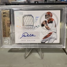 National Treasures Autograph Century Materials Bengals Andy Dalton 21/25 2012