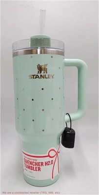 #ad #ad Stanley 40 oz H2.0 FlowState Quencher Peppermint Polka Dot READ DESCRIPTION $46.99