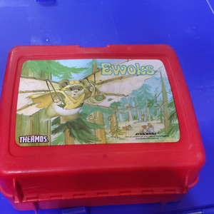 Thermos Vintage Star Wars Ewoks Lunchbox Red Plastic