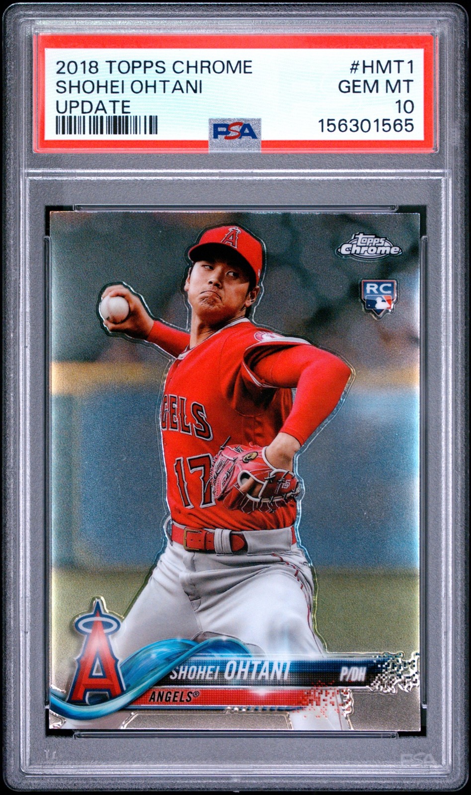 2018 Topps Chrome Update Shohei Ohtani #HMT1 Rookie Angels PSA 10 RC