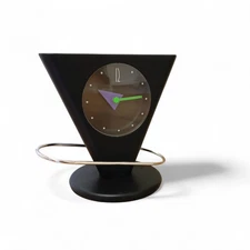 Orologio da tavolo quartz design modernista stile memphis modernariato vintage 2