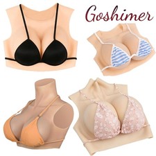 B-H Cup Realistic Breast Forms Silicone Fake Boobs For Crossdresser Drag Queen