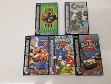 Sega Saturn Game Collection Job Lot Sonic R Croc Virtua Figter 2 Sega Rally SSS