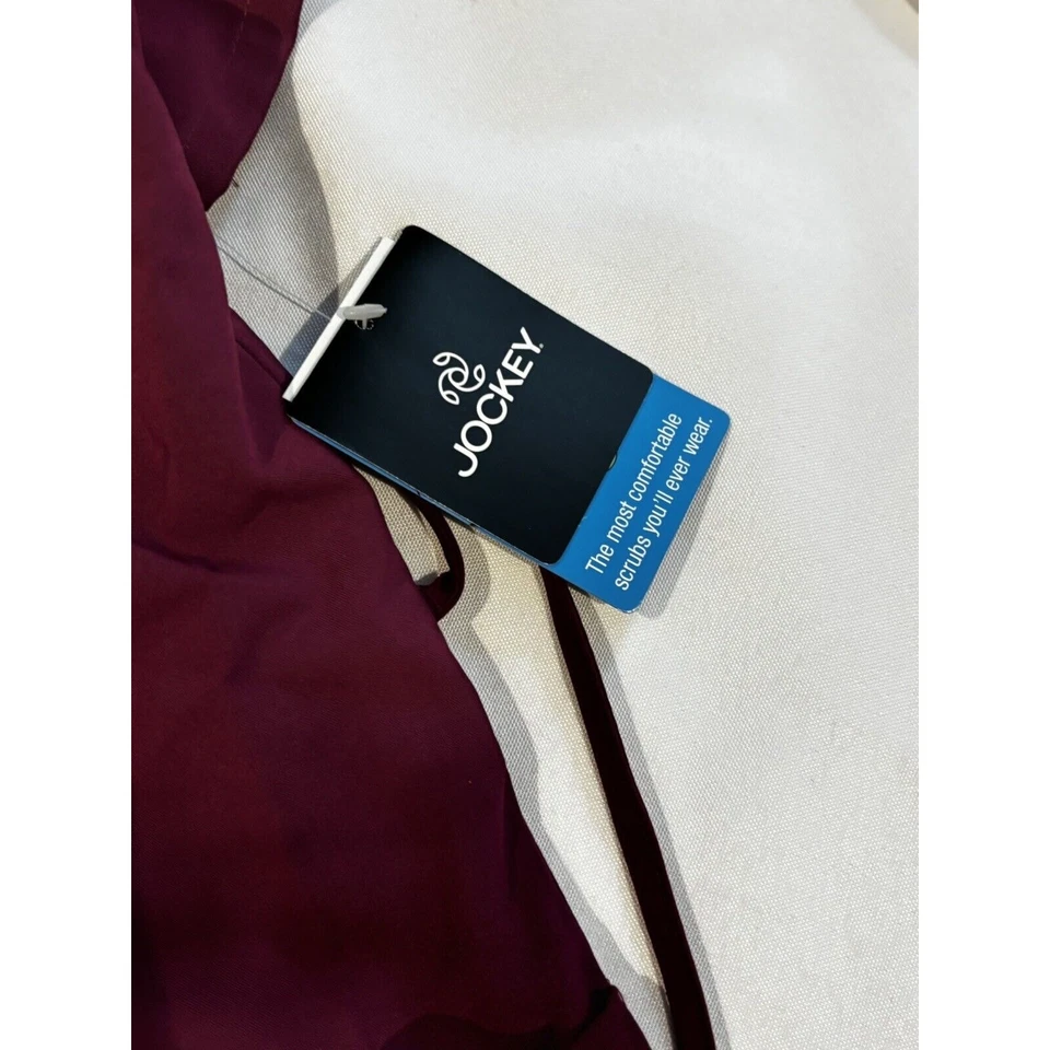 Blusa Médica Jockey Talla L Nueva Ciruela Bolsillos Enfermera Doctor Laboratorio Utilidad Carrera Foto 2 de 4