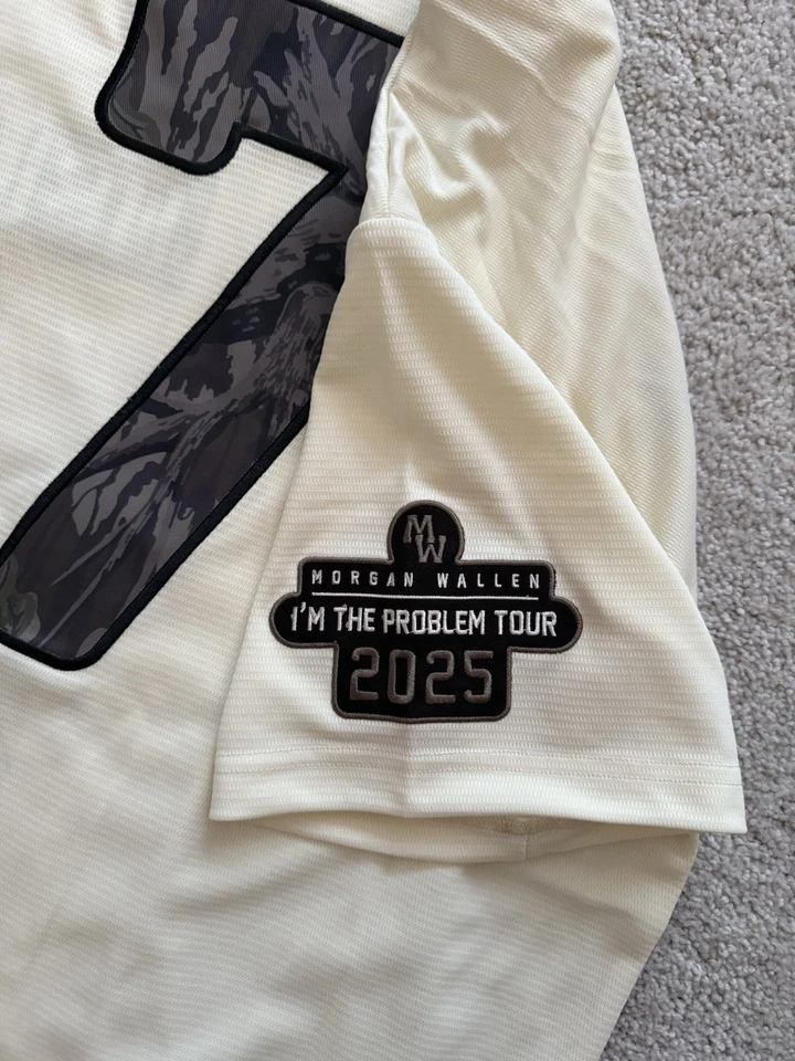 Camiseta deportiva de béisbol Morgan Wallen I’m The Problem 2025 Tour mercancía oficial talla L Foto 4 de 4