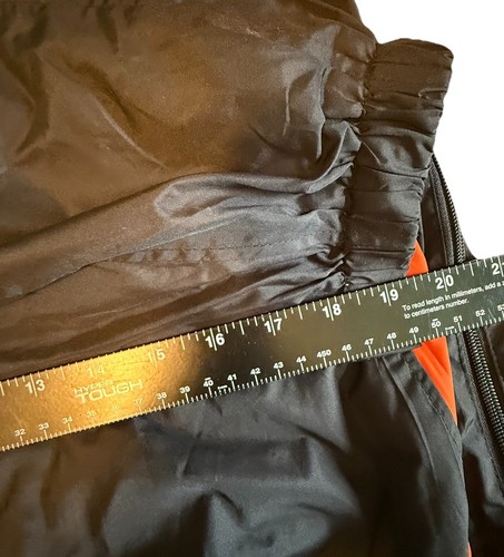 Sport-Tek TIMKEN V Neck Partial Zip Bottom Pullover Windbreaker Black Orange 4XL - Picture 8 of 20