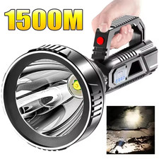 Super Bright Led Spot Light Searchlight Rechargeable Hand Torch Work Light Lamp
