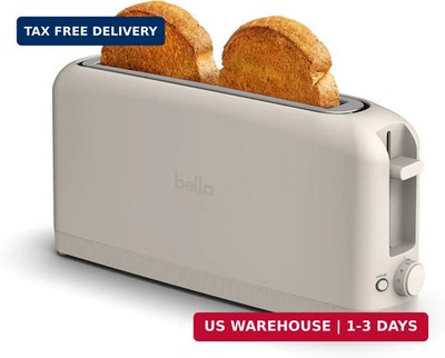 bella 2 Slice Slim Toaster, Fits-anywhere  Kitchenware, 6 Setting Shade Control