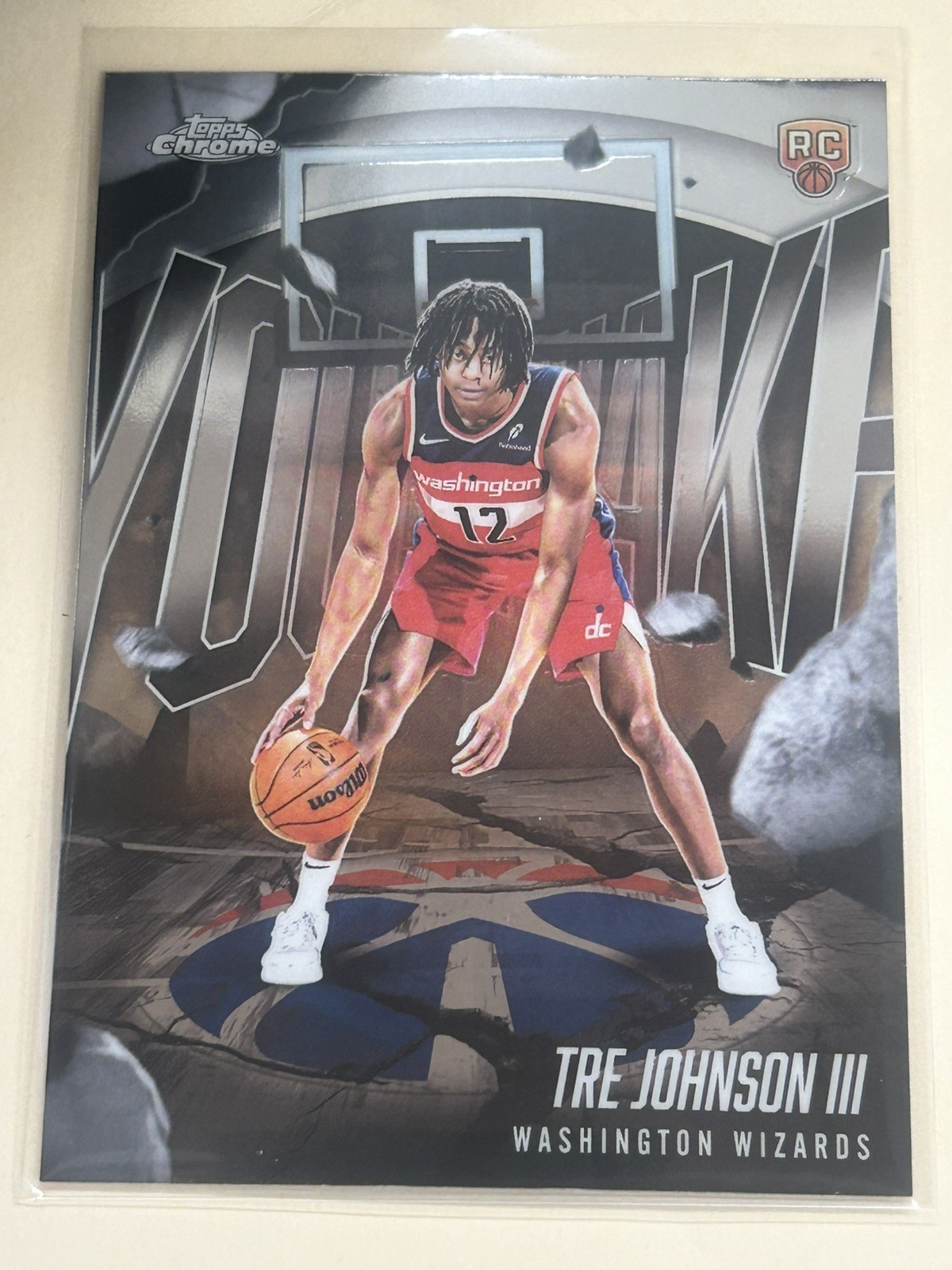 2025-26 Topps Chrome #YQ-6 Tre Johnson III Youthquake wizards