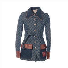 Gucci GG jacquard Cotton Dress 34 Ladies' Blue  652658 quelle quen soit la saiso