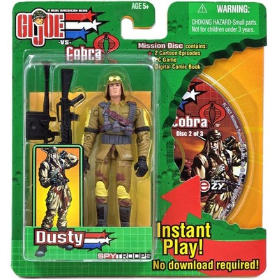 DUSTY FIGURE 2003 SPY TROOPS GI JOE vs COBRA HASBRO MISSION DISC OVP G.I. TOY