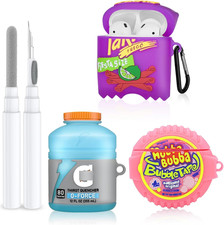 Cute Case for AirPods 2 and 1 with Cleaner Kit 3D Kawaii Silicone Cartoon