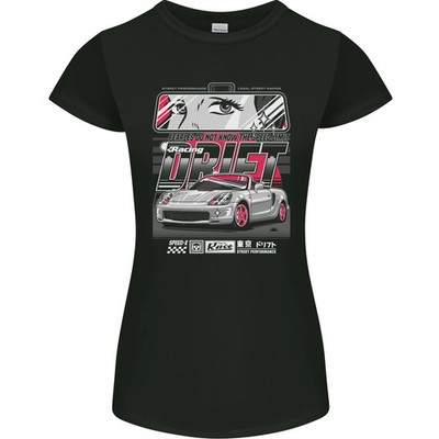 Drift Racing Fearless Don't Know the Speed Limit Damen Petite Cut T-Shirt