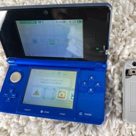 Nintendo 3DS Cobalt Blue Handheld Handheld Console System CTR-001 Japan Read