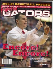 Fightin' Gators 12/2006-2006-2007 basketball preview-Billy Donovan-pix-info-FN