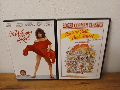 The Woman in Red (DVD, 1984) KL Studio Gene Wilder & Rock N Roll High School DVD
