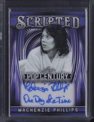 2025 Leaf Pop Century Scripted Prismatic Purple Mackenzie Phillips 2/6 Auto