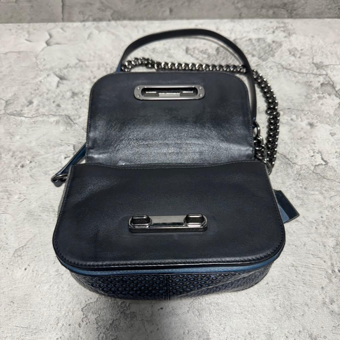 Coach Shoulder Bag Swagger Chain Python Pattern B… - image 9