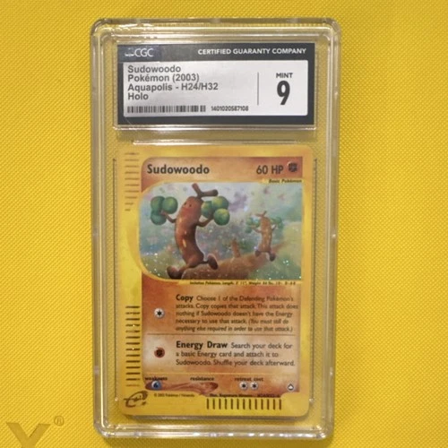 Pokémon Sudowoodo H24/H32 Aquapolis Holo Rare CGC 9 English