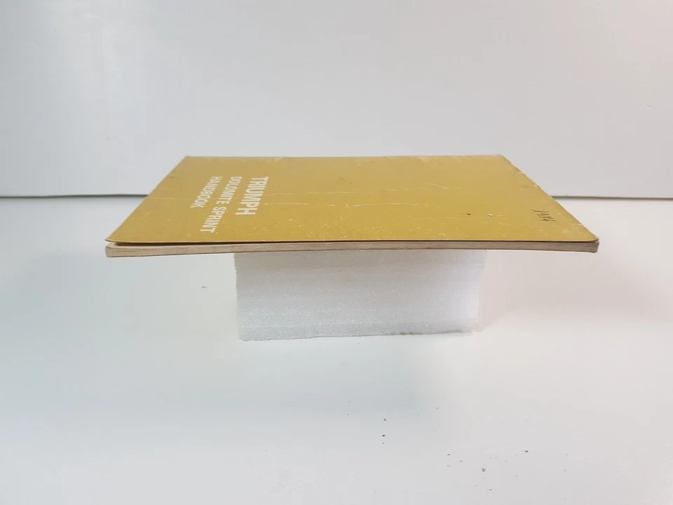 Libretto manuale uso manutenzione Triumph Dolomite Sprint originale no copia '74 - Immagine 4 di 4