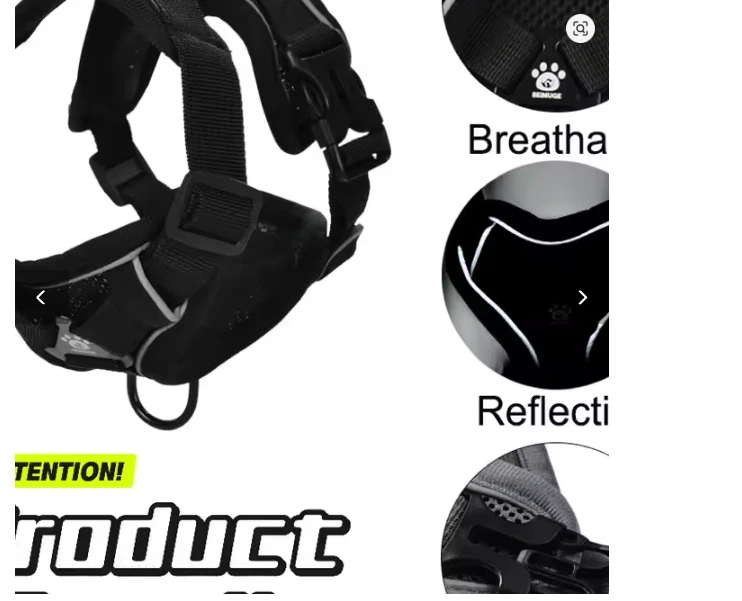 Легкая сбруя для собак Wilderdog со светоотражающими ремнями - средняя - Изображение 4 из 4