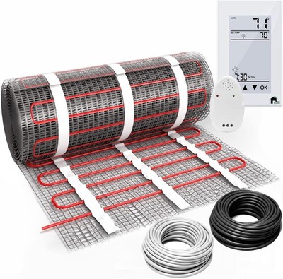 EconoHome - Fluoropolymer Insulated Floor Heating Mat 70 sq. , WiFi Thermostat