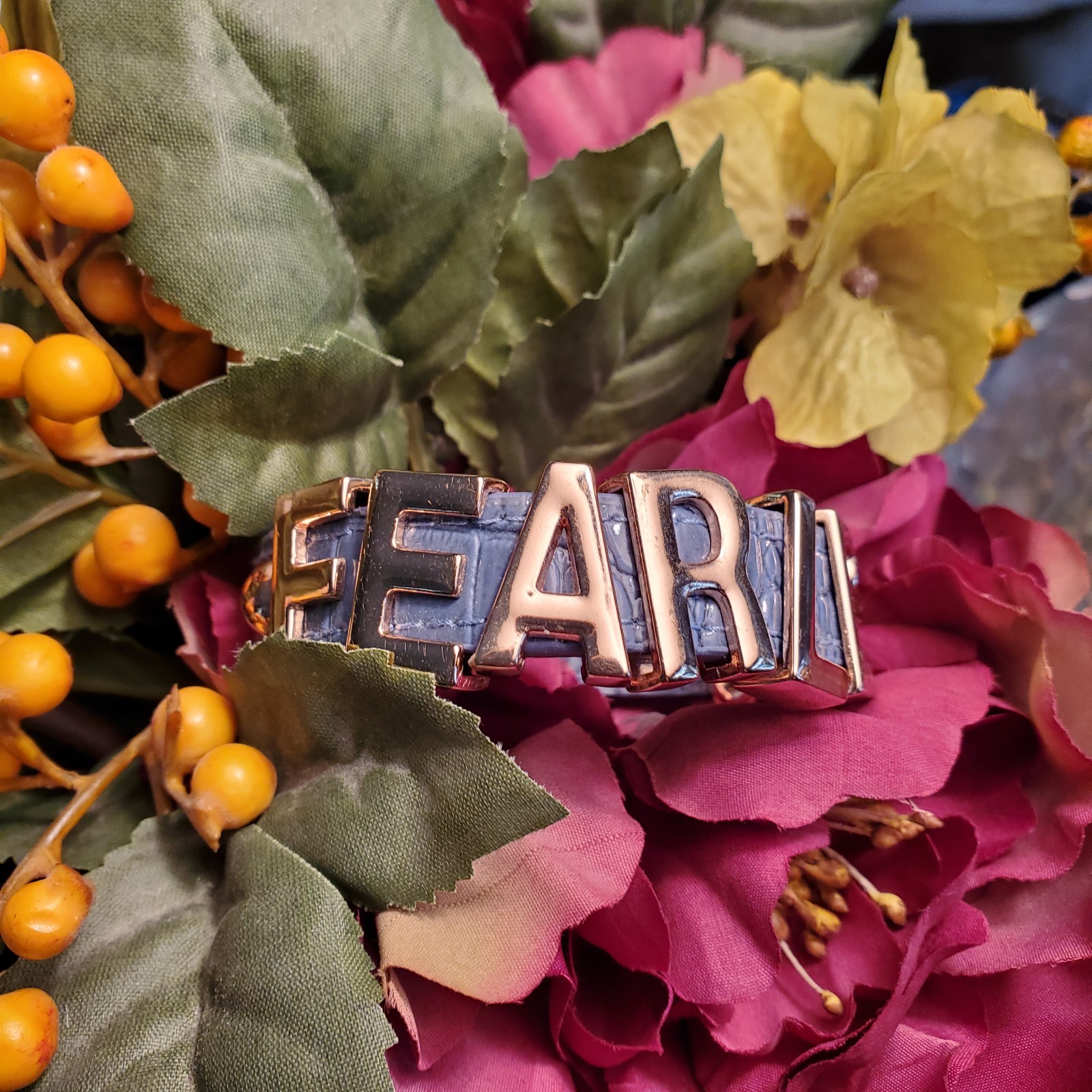 FEARLESS BCBGeneration Blue Snap Strap Bracelet L… - image 5