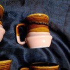 Rare Vintage Drip Glaze Mugs~Coffee Cups~Stoneware~MCM~Beauceware~Taiwan — photo 7