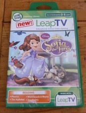 Leap Frog Leap TV Video Reading Game Disney Sofia the First 3 - 5 Years