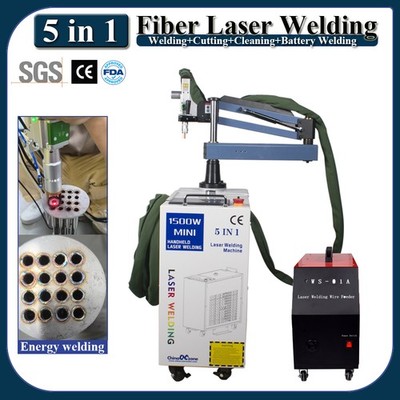 1500W 5 in 1 Fiber Laser Welding Cleaning Energy Battery Battery Welder Machine