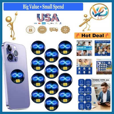Blue Style 18 Pcs Cell Phone Sticker Blockers for Laptop Computer Safe